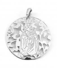 Médaille Vierge de la Victoria en argent sterling bijou durable anti ternissement