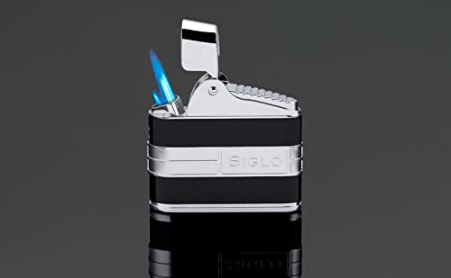 Encendedor de mesa Retro II negro brillante miniatura 3