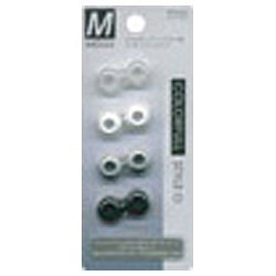 JESTTAX カラフルイヤーピース Mサイズ ブラック SPM-BK