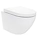 Produktbild Redonde Design Hänge WC spülrandlos Toilette inkl. Duroplast WC Sitz mit Softclose Absenkautomatik + abnehmbar
