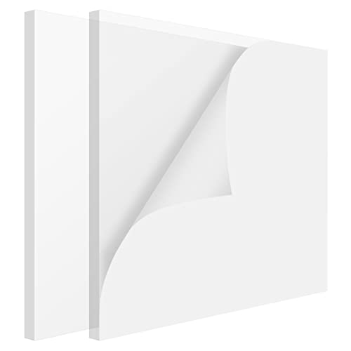 Feuille plexiglass acrylique transparent 30.5x30.5x9.5 mm PINGEUI pour bricolage