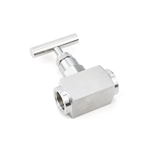 Válvula de aguja para regular flujo de alta presión J13W-320P 1/8 5