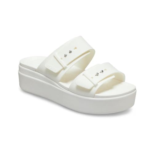 Image of Crocs Women's Brooklyn Buckle Low Wedges