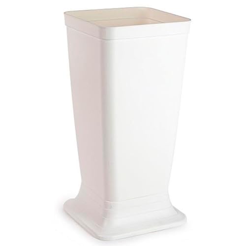 AC - Paragüero de plástico - Modelo Wet - Soporte para Paraguas Cuadrado para Entrada de oficinas, Negocios, hogar - Fabricado en España - 51,5 x 26 x 26 cm - Blanco