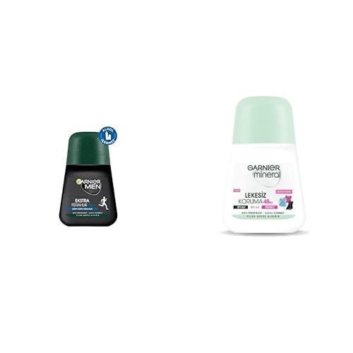 Garnier Men Ekstra Ferahlık Roll-On Deodorant + Garnier Mineral Lekesiz Koruma Roll-On Deodorant