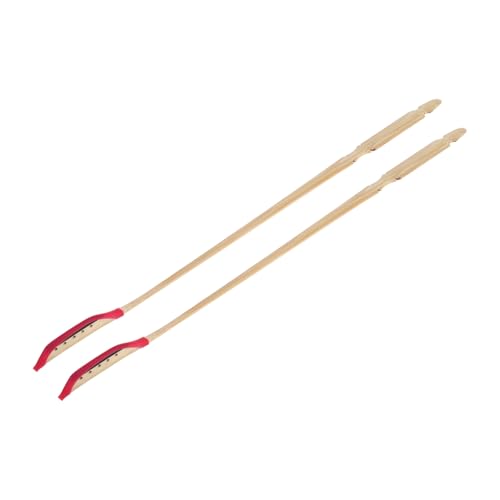 BIUDECO 2pcs Ebony Skewer for Chinese Dulcimer Polished Ebony Strip and Bamboo Jean