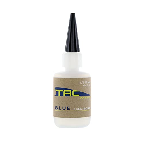TAC Vanes TAC Glue 1/2 fl oz Archery Fletching Adhesive