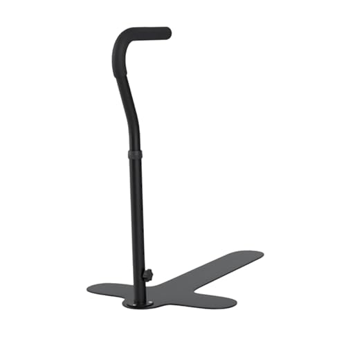 Barra de asistencia para sofá con manija ergonómica y base sólida negra ajustable