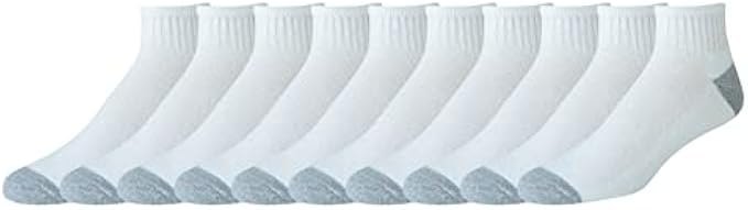 Amazon Essentials Men's Cotton Half Cushioned Ankle Socks, Multipacks