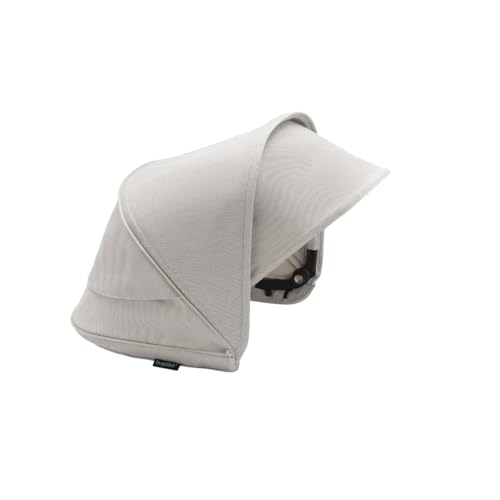 Bugaboo Dragonfly Sun Canopy with UPF 50 Sun Protection Treatment and Peekaboo Panel, Misty White