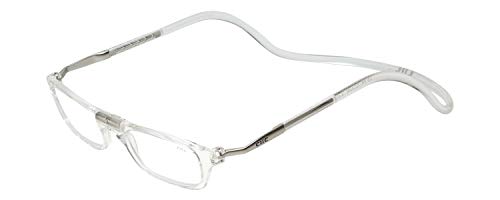 Clic Magnetic Long Size Reading Glasses in Clear +2.00