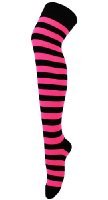 Bobo Banita Womens Striped Over The Knee High Socks Fancy Dress
