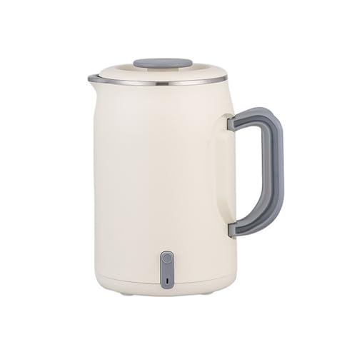 Aoasious 電気ケトル ポータブル トラベルケトル 600ml 小型 400W 低消費電力 急速沸騰 自動オフ 空焚き防止 旅行用 携帯湯沸かし器 一人暮らし オフィス キャンプ 非常時に便利 簡単お手入れ ホワイト (a)