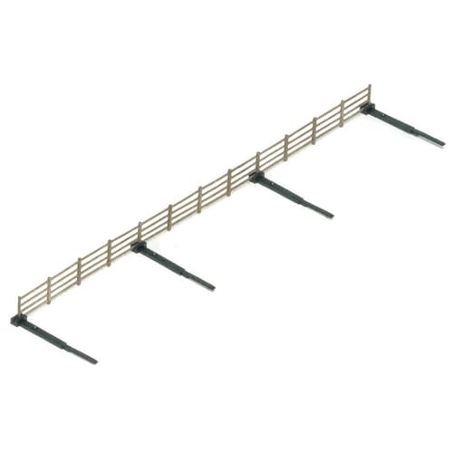 Hornby R537 OO Gauge Lineside Fencing, Model Train Accessories for Adding Scenery, Dioramas, Woodland, Buildings and More to 00 Gauge Model Railway - 1:76 Scale, Brown