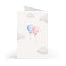 Prezzeluna Gender Reveal Day Card –5x7 Folded Boy or Girl Gender Announcement Greeting Card