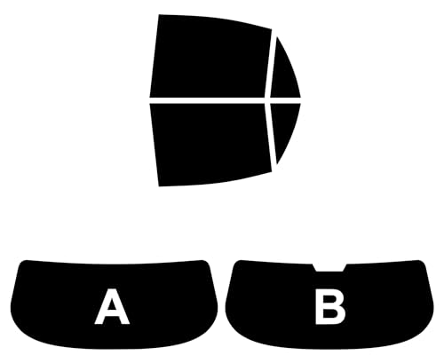TINTCOM Lámina Tintada Precortada para Toyota Corolla 5 Puertas Compacto 2001-2006 - (35% Medio Ahumado, A) - Cristales Laterales Traseros y Luneta - Protección UV, Reducción de Calor, Ajuste Exacto