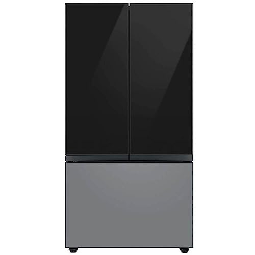 Samsung Bespoke 3-Door French Door Refrigerator Panel - Bottom Panel - Matte Grey Glass #TOP2