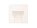 Monoprice 104001 Recessed Low Voltage Cable Wall Plate, 2-Gang, White