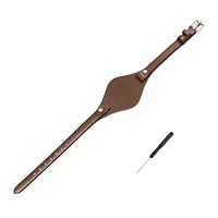 Weiches Leder-Uhrenarmband, 8 mm, für Fossil ES3077 ES2830 ES3262 ES3060, 21 cm (Braun)