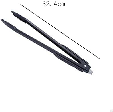 Lebensmittelzange, Kocheisen, Lebensmittelküche for Gebäck, Barbecue, Grillen, einfach und bequem zu reinigen, antihaftbeschichtet, Größe: 32,4 cm Zange