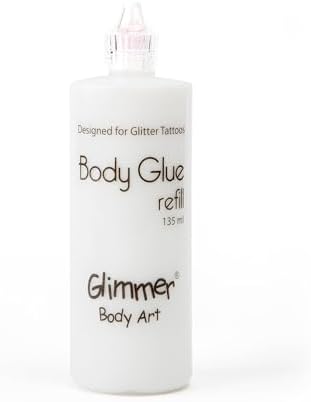 Glimmer Body Art Glitter Tattoo Skin Glue 4.2 Fl Oz. (120 ml)