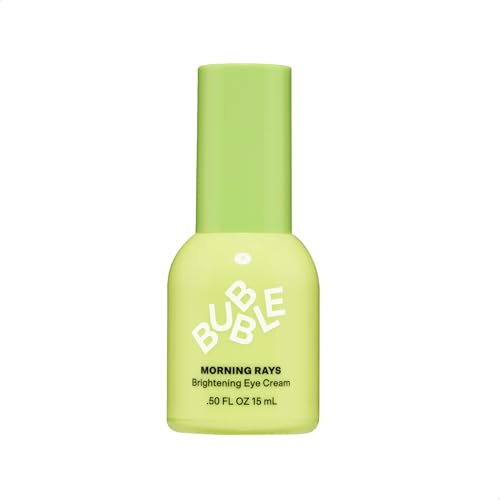 Bubble Skincare Morning Rays Brightening Eye Cream - Vitamin C Under Eye Cream for Dark Circles & Puffiness - Enriched with Green Tea Extract to Calm Protect & Soothe Skin (15ml)