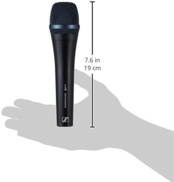 Image of Sennheiser Professional E 945 Dynamic Super-Cardioid Handheld Vocal Mic Bundled with Microphone Windscreen + 20ft XLR Microphone Cable + Microfiber Cleaning Cloth (4 Items)