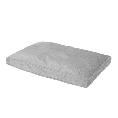 Orvis Toughchew Comfortfill-Eco Platform Dog Bed, Grey Tweed - Medium