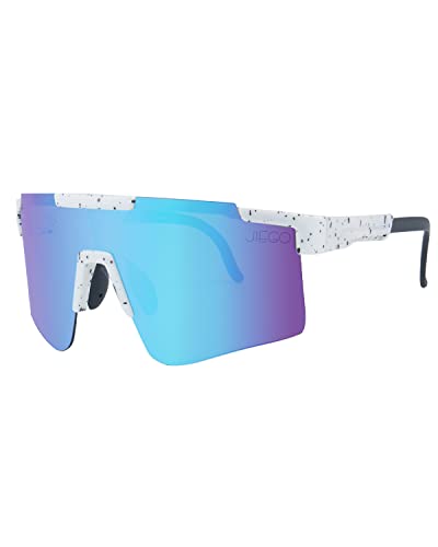Jiego Vision Sports Sunglasses For Men Women, Youth Baseball Cycling Glasses Uv 400 Protection Suitable For Running Skiing Golf Fishing Driving(Light Blue) #TOP14