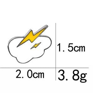 Lightning And Clouds Brooch Rocket Ship Badge Fan Cosplay Jewelry Video Game Peripheral Gifts Drip Oil Painted Enamel Pins Suitable for Hats Jackets Canvas Bags2