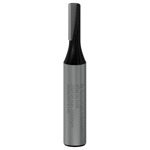 Bosch Professional Nutfräser Standard for Wood (für Holz, Ø 5 mm, Arbeitslänge 12,7 mm, Zubehör Handfräse)