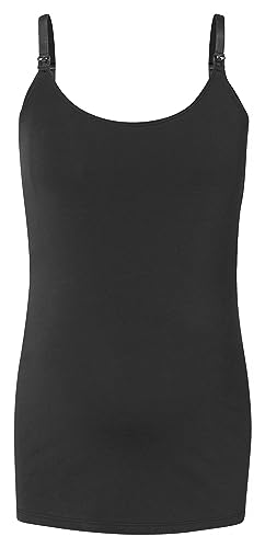 Noppies Ara Easy Nursing Top Camiseta, Black-P090, L para Mujer