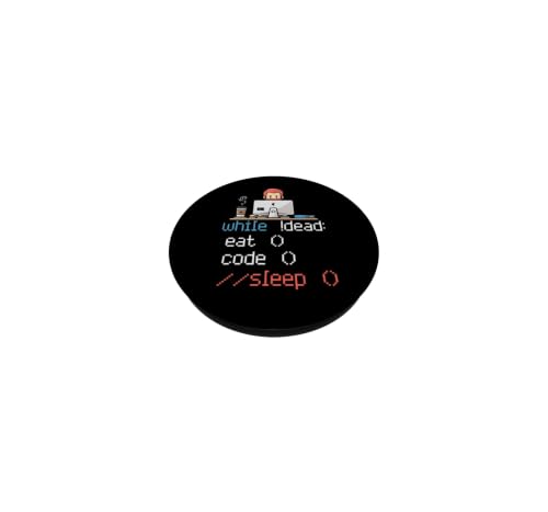 Débogueur D'Algorithme Drôle Cadeau Geek Programmeur PopSockets PopGrip Adhésif – vue 2