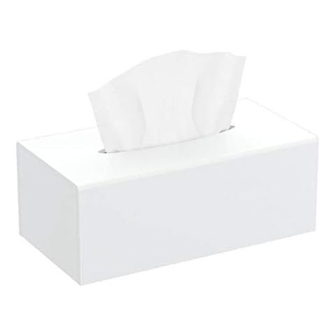 HIIMIEI Kosmetiktücherbox, 25.0×13.0×9.0 cm Acryl Taschentuchbox | Tissue Box mit Magnetabdeckung für Esszimmer Badezimmer Schlafzimmer Auto Büro Cover