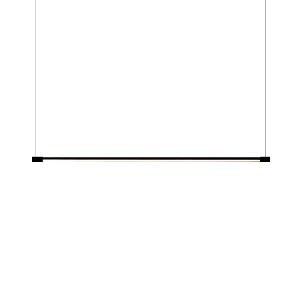 CSXSXAUO Black Linear Pendant Light Modern LED Chandelier Ceiling Lamp 100cm/39.4in Hanging Lights Minimalist Suspension Lamps for Dining Room Kitchen Island 20W Pool Table Star of