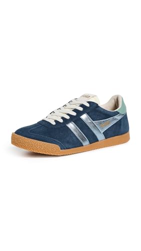 Image of Gola Women's Elan Glitz Suede Sneakers