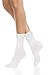 Violet Mist Women's Novelty Crew White Pearl Socks Teen Girls Cute Jeweled Ankle Socks with Pearls Fancy Casual Cotton Kawaii Pearl Decorated Dress Sock Fashion Pretty Unique Calf Sock
