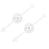 2Pcs Spinner Game Engaging Board Arrow Set Home and School Party Spinners Plastic Craft with Suction Cup Board Games Accessories (White)