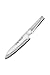 Migliori coltelli Global Global UKON GU-04 - Coltello Santoku con lama da 18,5 cm, in acciaio INOX CROMOVA 18, colore: Argento