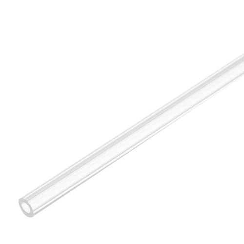 QUARKZMAN 2 Stück PVC Transparent Rohr, Innendurchmesser 3mm Durchmesser 6mm LÄNGE 350mm Acryl Kunststoffrohr für Lampenbau, Stehlampen, Möbel
