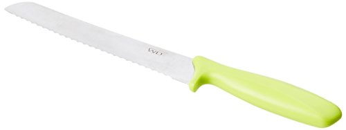 WD Lifestyle Bread Board with Crumb Catcher and White Bread Knife