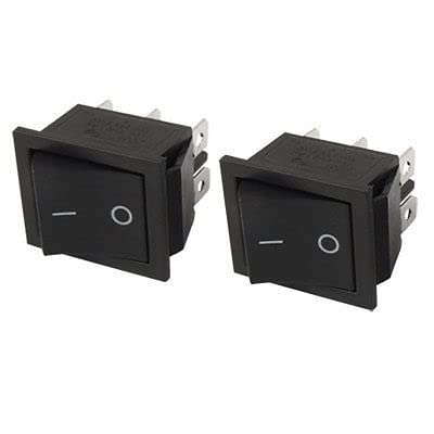 Interrupteur Rocer DPDT 6 broches pour contrôler deux circuits AC