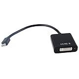 Alta definición de 1080p: este convertidor mini DisplayPort macho a DVI hembra soporta resoluciones de hasta 1920 x 1080 @ 60 Hz (1080p Full HD), incluyendo 720p, 1600 x 1200, 1280 x 1024 para monitores o proyectores de alta definición; conector DVI chapado en oro y Mini DisplayPort resiste la corrosión y la transmisión de señal. Rendimiento; tensión moldeada. alivio aumenta la durabilidad del cable.