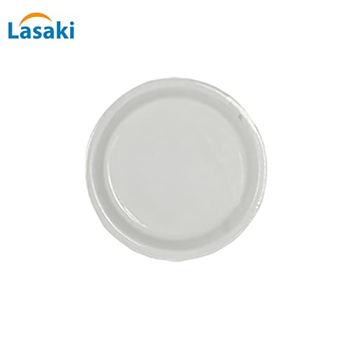Image of Lasaki Round Ceramic Trays (Plates Saucers) for Pots, planters, Flower, Succulent(Set of 2,White,4 inch) R4(Plants not Included)