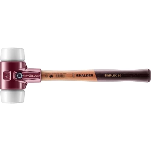 SIMPLEX-Schonhammer, Superplastik; mit Tempergussgehäuse und hochwertigem Holzstiel | D=60 mm | 3007.060