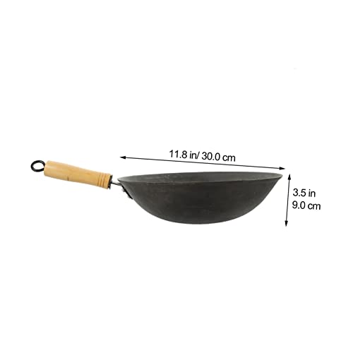 Wok PRETYZOOM resistente con mango cómodo miniatura 2