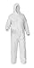 Disposable Coveralls White 30G PP with Hood, Elastic Cuffs, Ankles, Hood & Waist, Size 3X-Large, Pack of 25