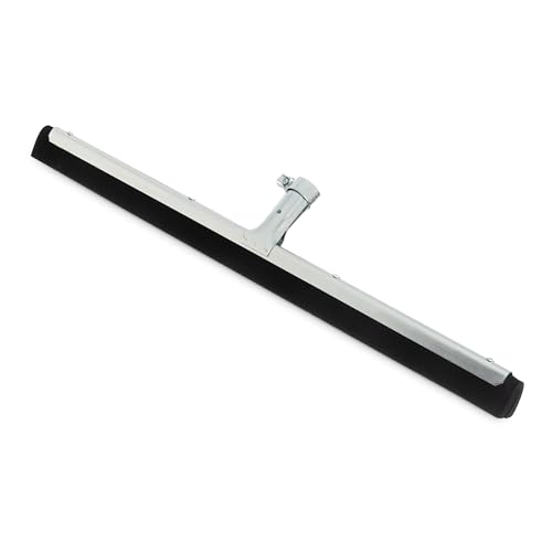 SPARTA Flo-Pac Double Foam Floor Rubber Squeegee Window Squeegee with Heavy Duty Steel Frame for Floor Bathroom Kitchen Concrete Tile Garage Commercial Use 22 Inches Black