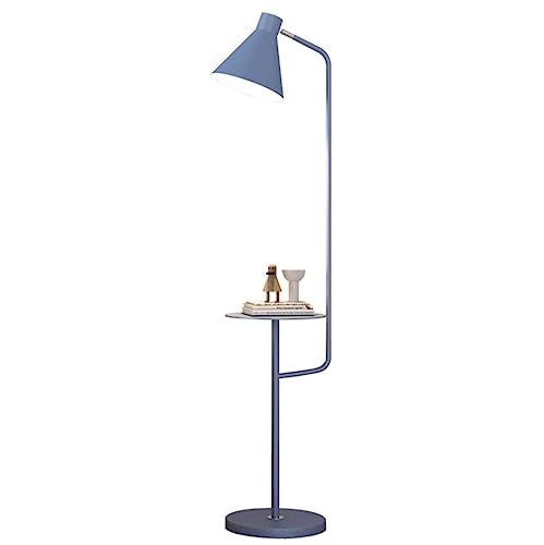Lampe sur pied moderne étagères gain de place pour salon et chambre