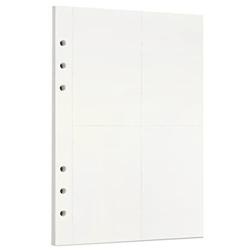 Image of Zelten Loose Leaf Punched Paper Refills Paper for 6 Hole Binder Personal Organizer Diary Notebook Refillable Planner (scratchpad,A5 /6 Hole)